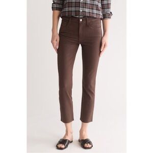 Frank & Eileen The Everyday High Waist Straight Leg chocolate Jeans size 27 NWOT